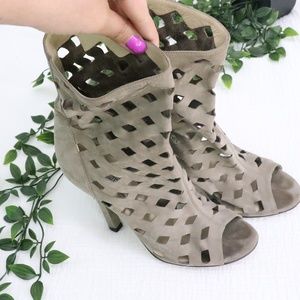 Jimmy Choo Laser-Cut booties 7.5